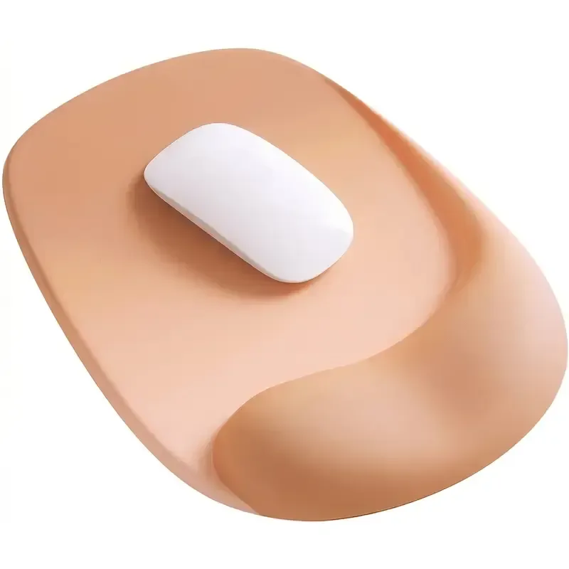 Ergonomic Gel Mouse Pad, 4-Layer Anti-Slip Breathable Support, Conforms to Wrist Prevents Strain, Pain-Free During Long Office Hours.