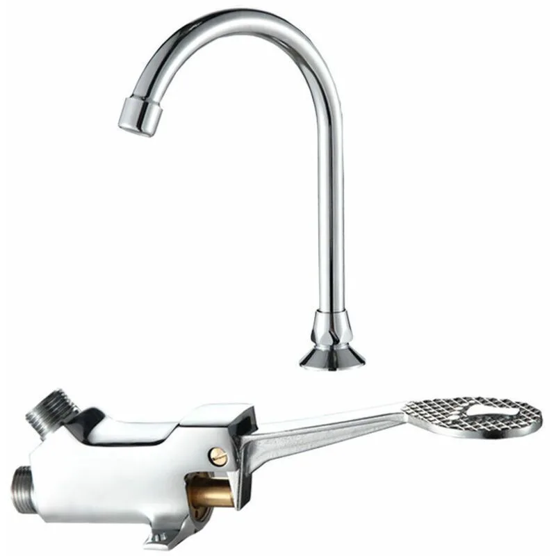 Pedal Faucet Kitchen Sink Bathroom Mixer Foot Control
