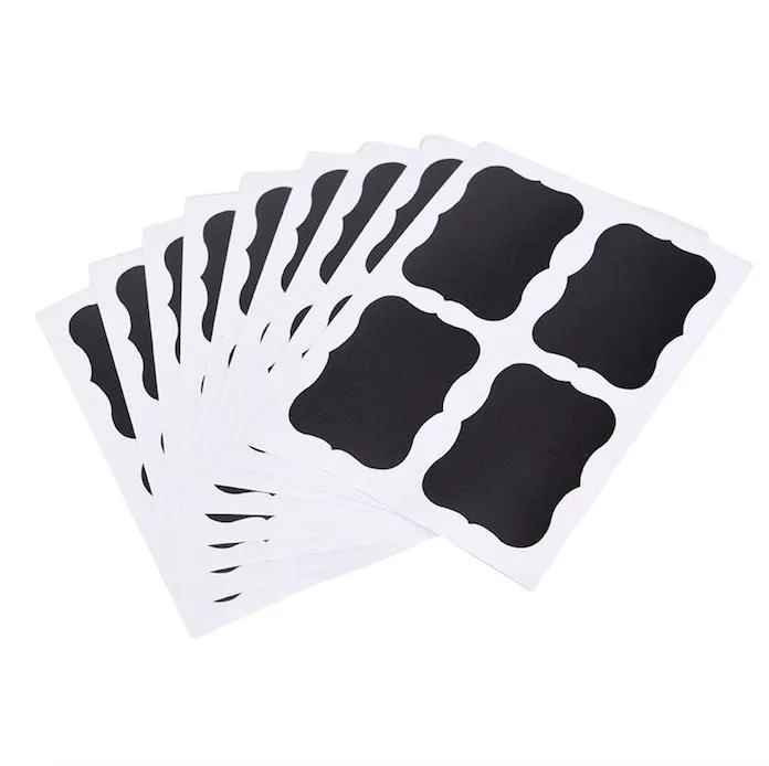 36-pack Black Chalkboard Labels, 3.5 x 2 inches