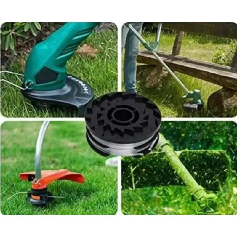6 Pack Replacement Spools Compatible with Parkside PRTA 20-Li C3 IAN351753 Cordless Trimmer