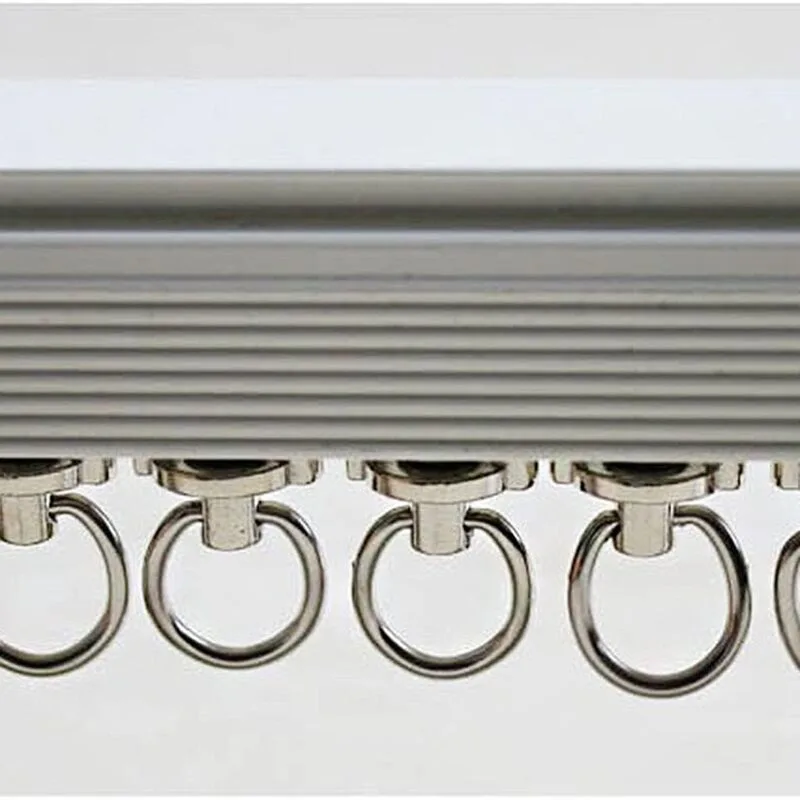 20 Pieces Plastic Curtain Track Glider Rail Rollers Twin Rollers Aluminum Alloy, Small