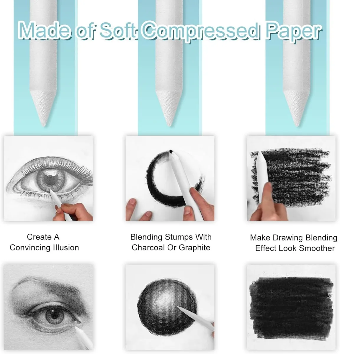 12 Piece Drawing Blending Set with Sanding Board