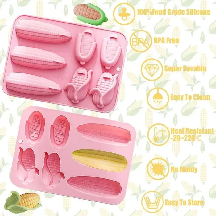 7 Cavity Cornbread Silicone Mold