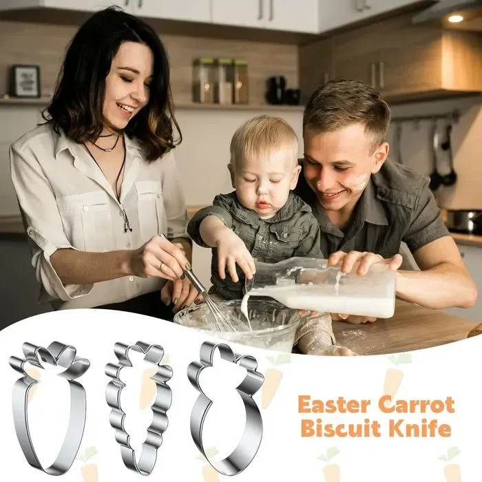 3 Pack Carrot Cookie Cutters