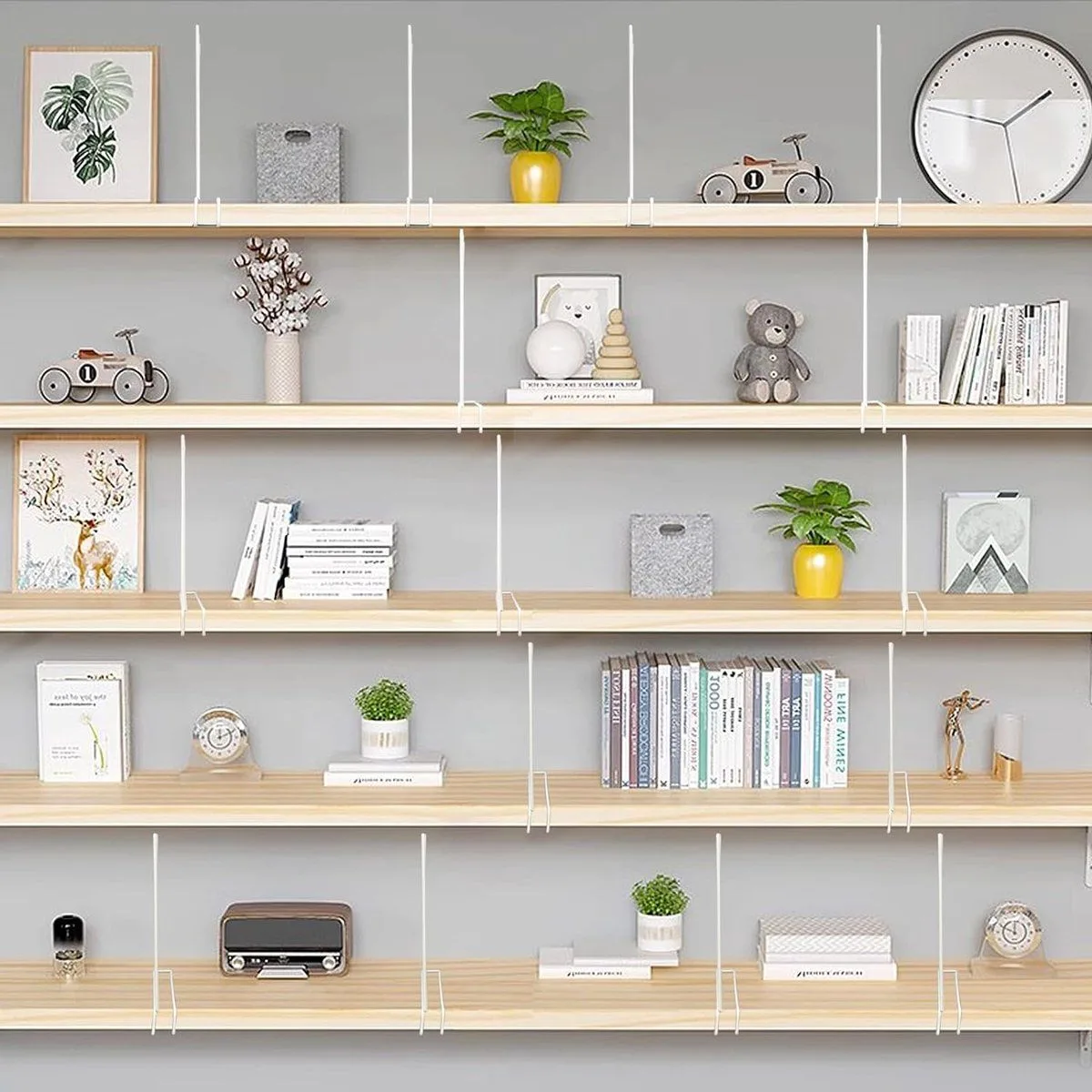 2 Pack Closet Shelf Dividers