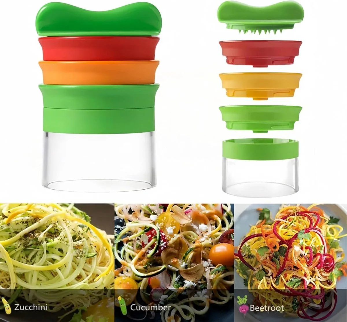 4 in 1 Vegetable Spiralizer