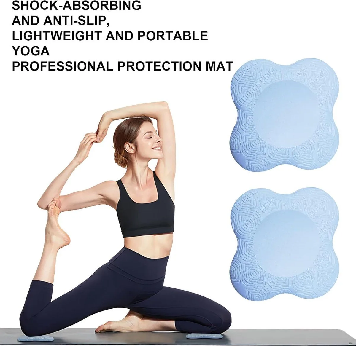 2 Pack Non Slip Yoga Knee Cushions