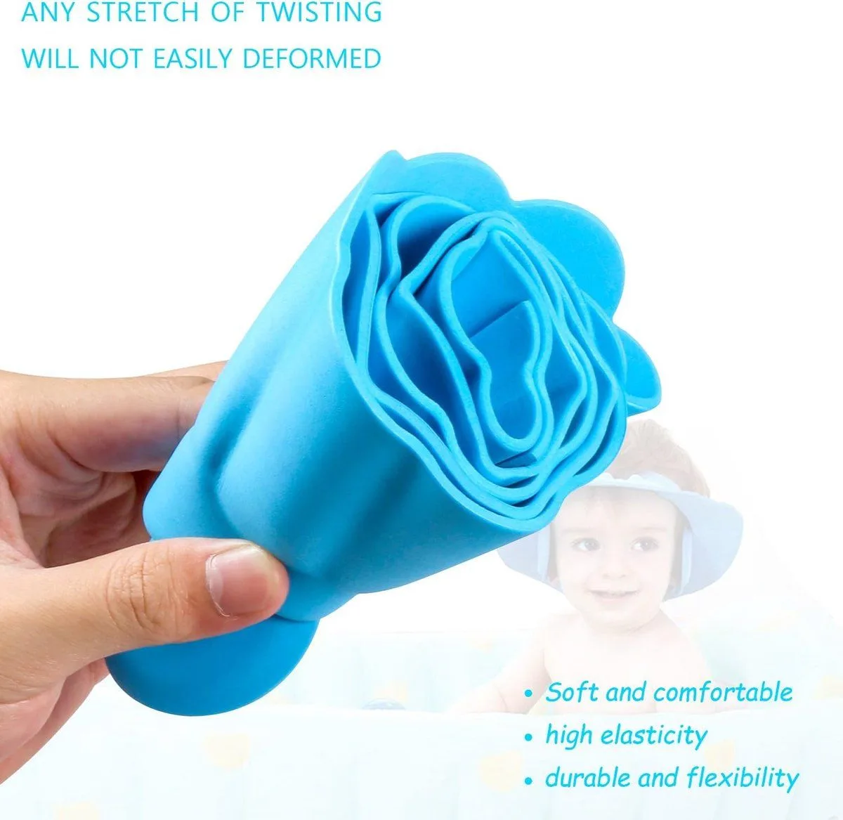 3 Pack Adjustable Child Shower Caps