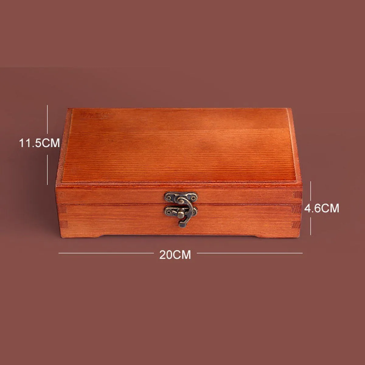 Wooden Pencil Box with Lid Storage Case for Drawing Pencils for School Sketching and Office