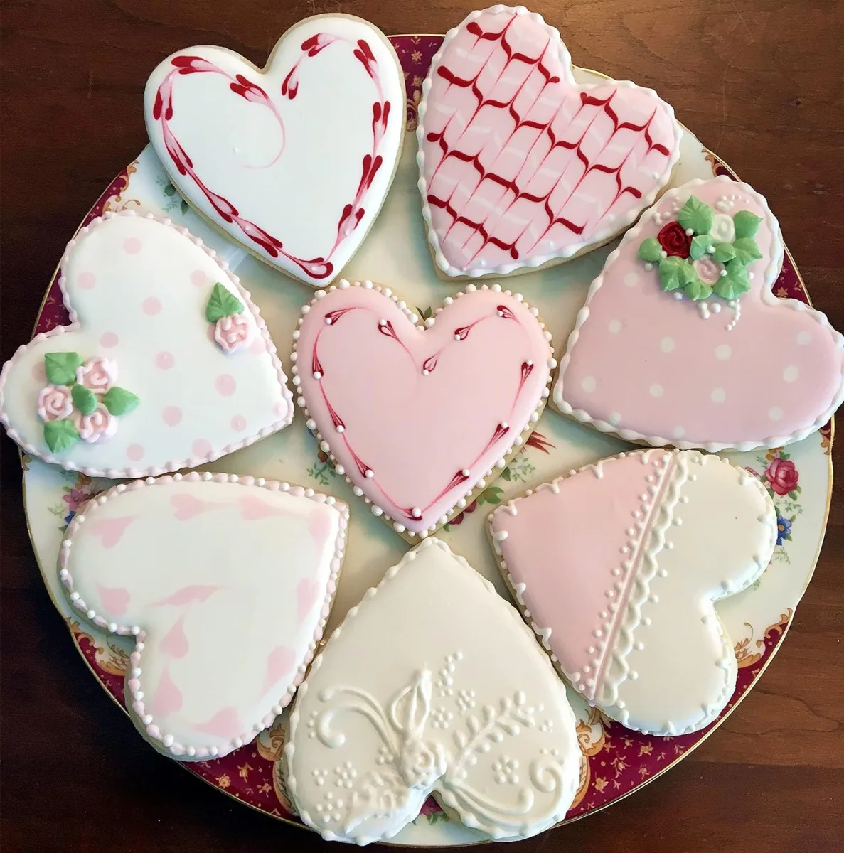 5 Pieces Heart Cookie Cutter Set - Valentine's Day Heart Shapes Stainless Steel Cutters Molds for Anniversary, Bridal, Engagement and Wedding, Baking Gifts