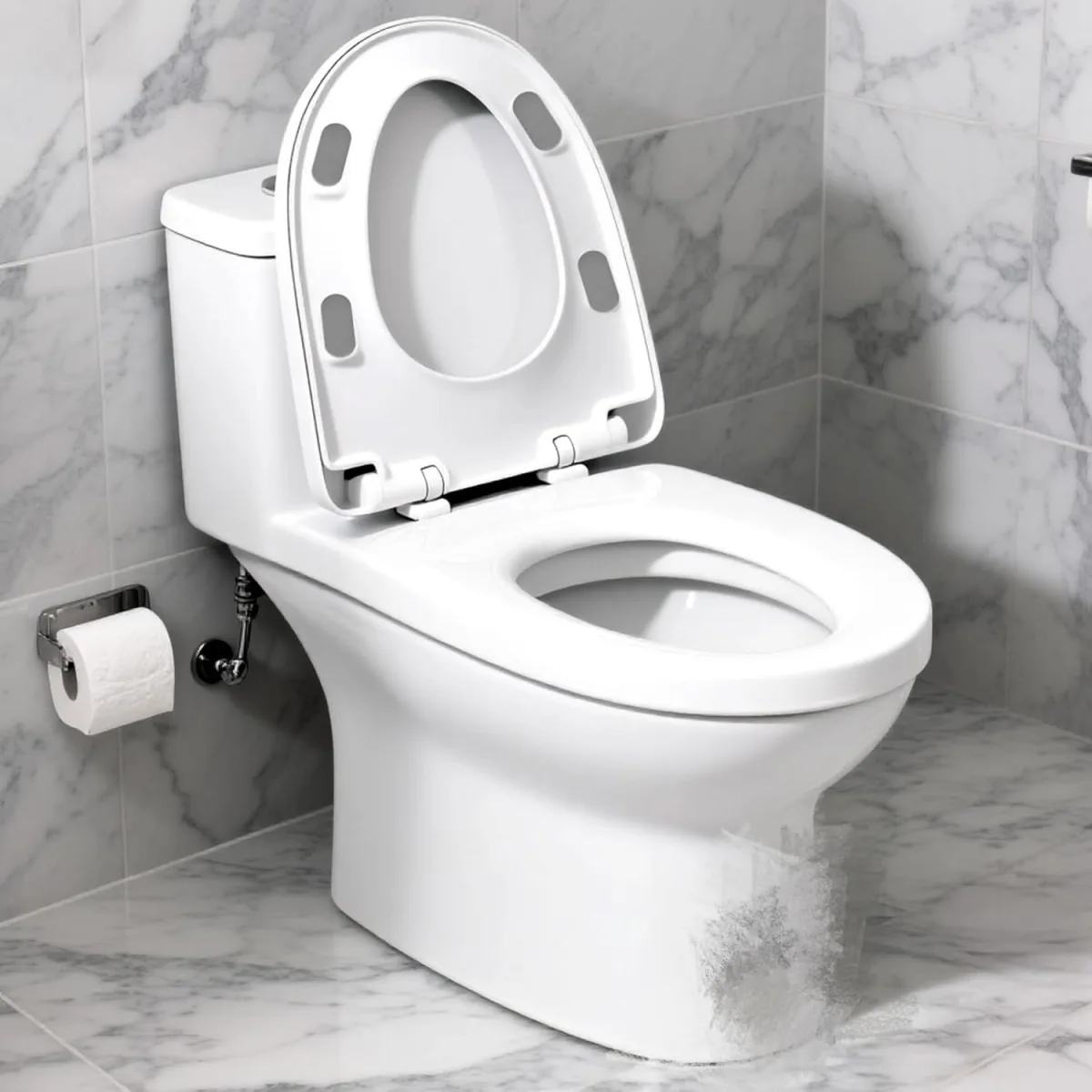 4PCS Toilet Seat Bumpers,Universal Buffer Toilet Lid Bumpers for Families, Hotels, Hospitals, School Toilet Seats