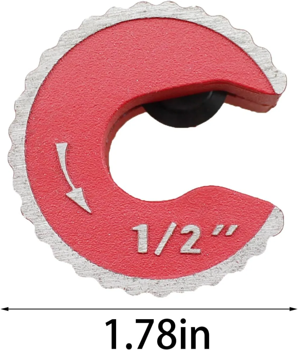 1/2 Inch Red Aluminum Alloy Adjustable Tight Pipe Cutter for Cutting Copper and Thin Walled Conduit