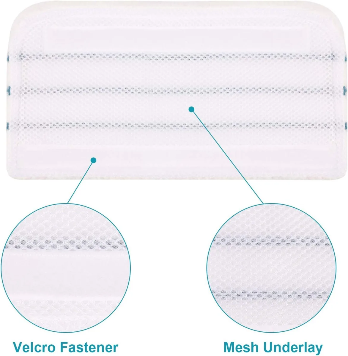 4 PCS Replacement Pads Accessories Compatible with Black+Decker Steam Mop SM1600, SM1610, SM1620, HSM13E1, HSMC1300X, HSMC1321, HSMC1321APB, HSMC1361SGP, BDH1855SM, BDH1760SM, SMP20 Mop Pads