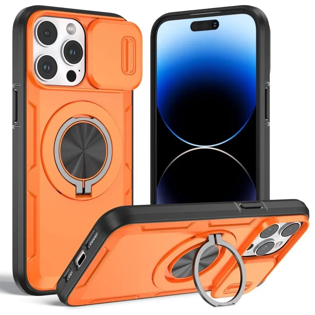 2-in-1 Magnetic Sliding Lens Case for iPhone 15 Pro