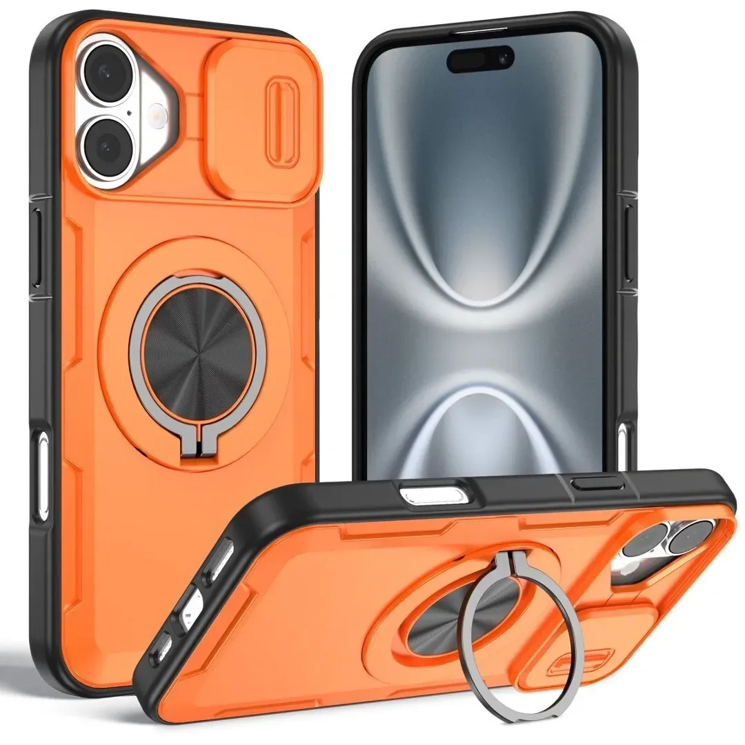 2-in-1 Magnetic Sliding Lens Case for iPhone 16 Plus