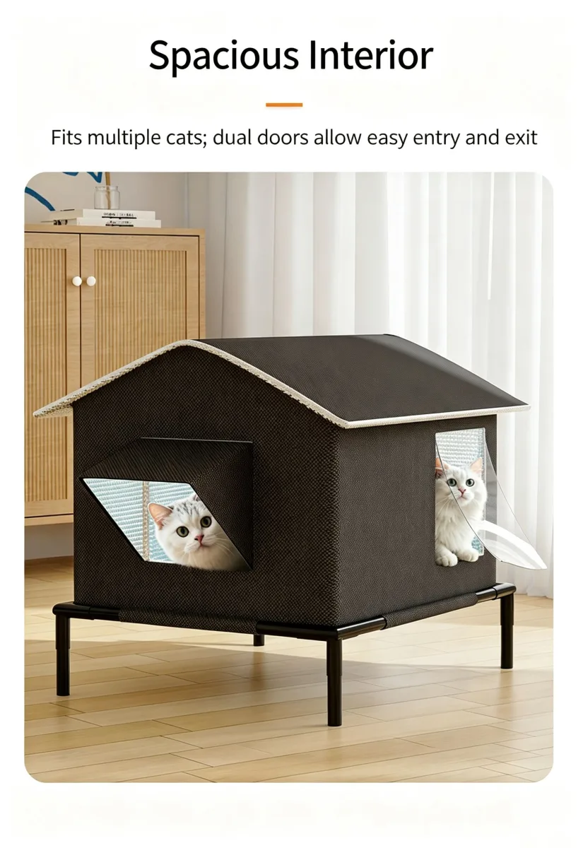 Winter removable and washable cold resistant outdoor pet nest,With ice box,With ice box