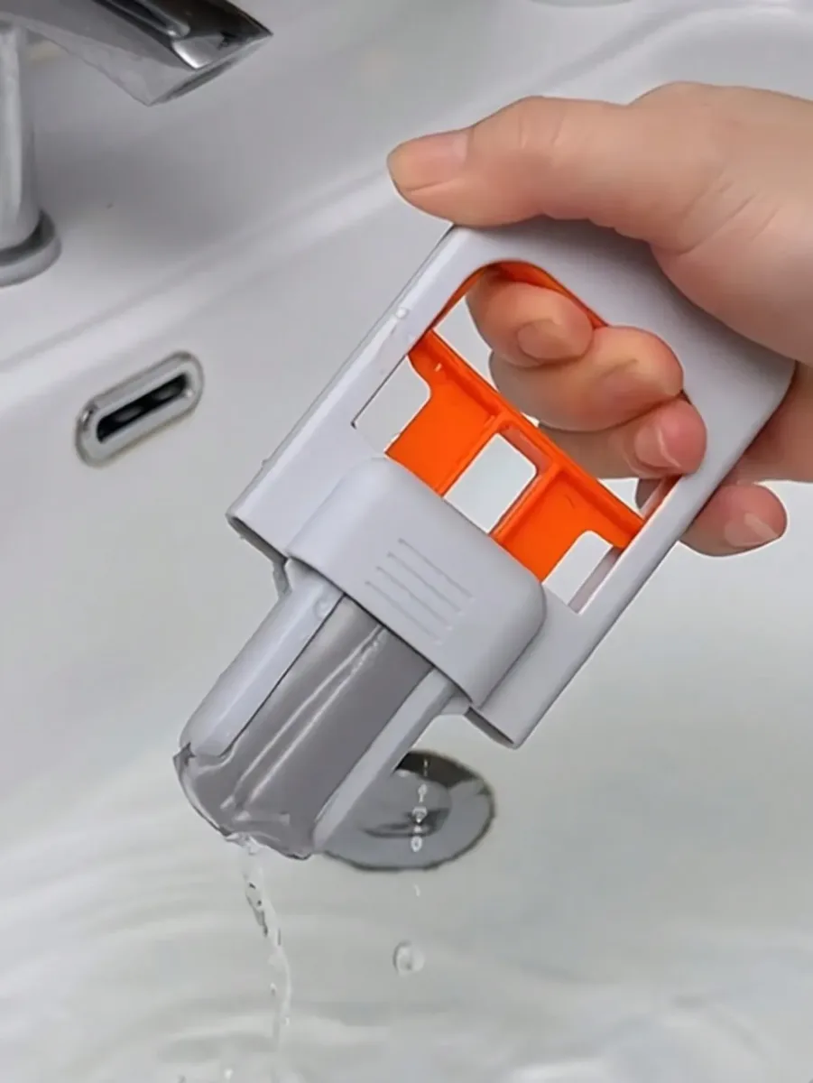 1 Mop + 2 Sponges Expandable Mini Mop Wet Dry Cleaning Compact Space Saving Design For Kitchen Bathroom Living Room Car Glass Multi Functional Tool