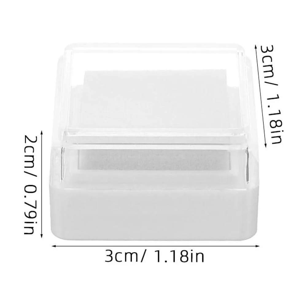 5Pcs Fingerprint Ink Pad White Plastic for Crafting Activities