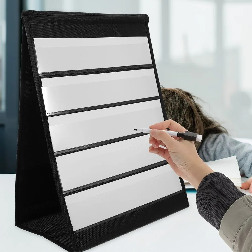 Double-Sided Pocket Chart for Classroom Organization and Learning, Versatile Educational Tool for Teachers and Students