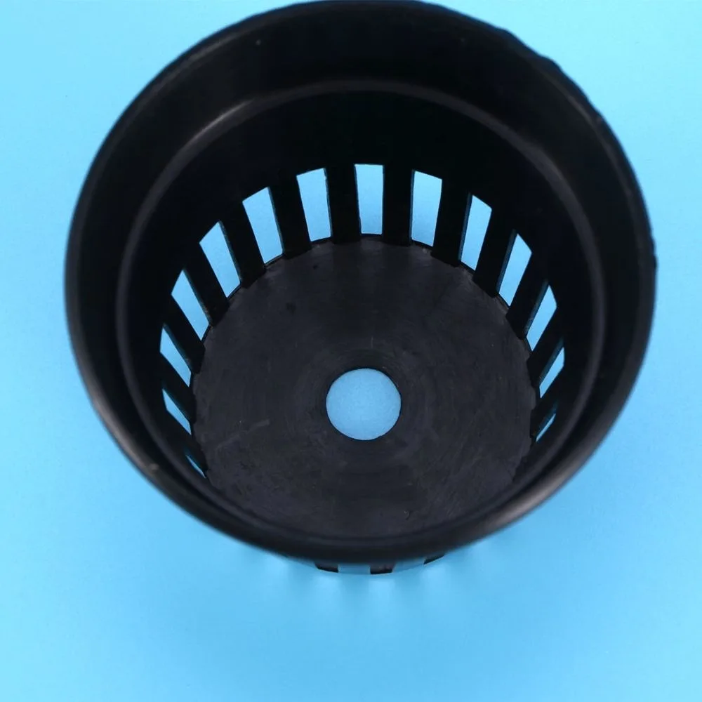 6-Pack Black Plastic Plant Pots with UV Resistance Garden Root Net Cups for and Gardening