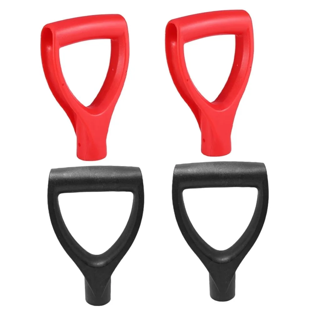 4Pcs Replacement Plastic Shovel Handles with D Shaped Grip for Digging and Raking Tools