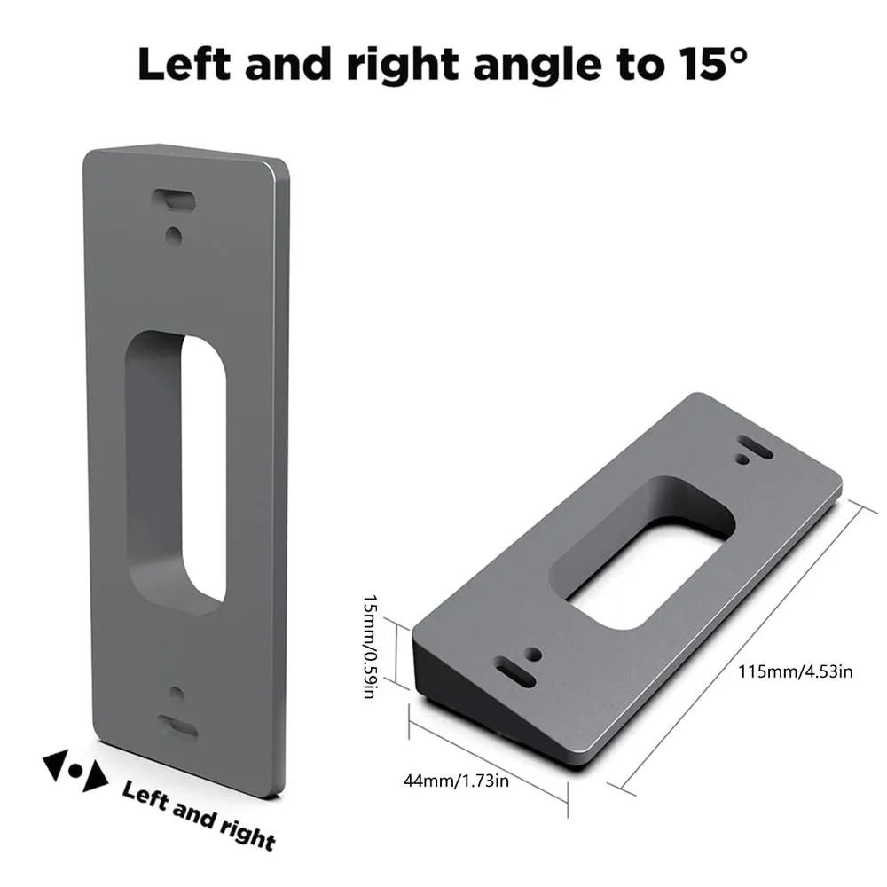 Upgrades Doorbell Mount Easy Installation Doorbell Support Convenient Doorbell Hold PC Improve Home Security Easily