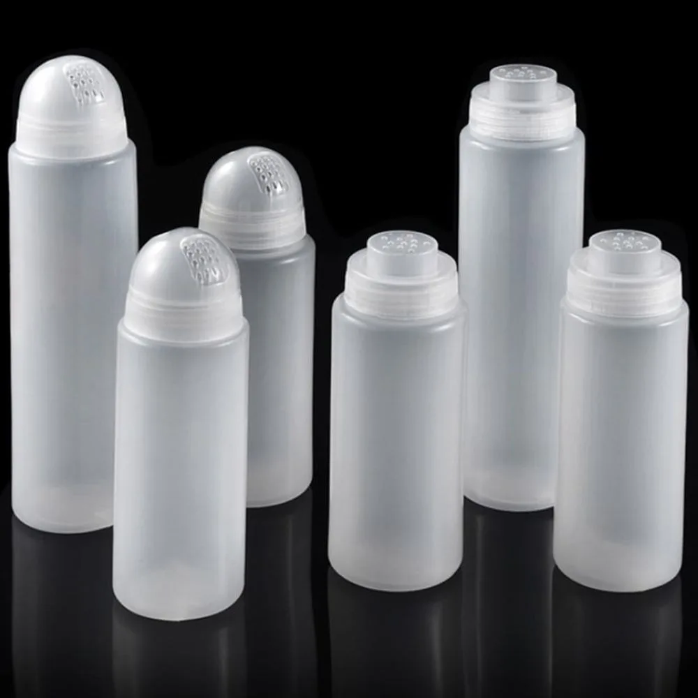4Pcs Plastic Kitchen Seasoning Bottles with Stylish Design for Table Use