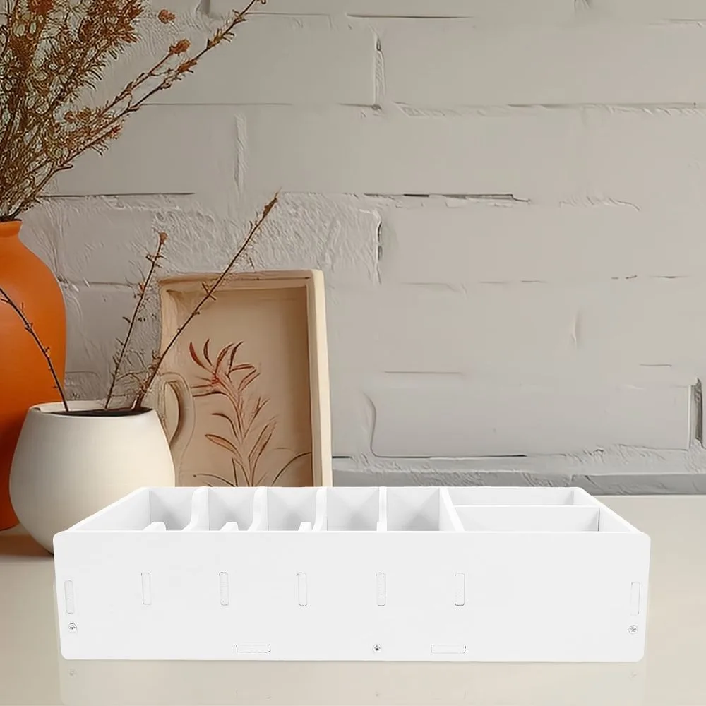 White Pvc Cash Drawer Insert Tray for Bills and Desk Organization