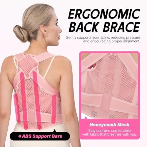 Posture Corrector Brace for Adults, Ideal for Daily Use to Improve Back Alignment