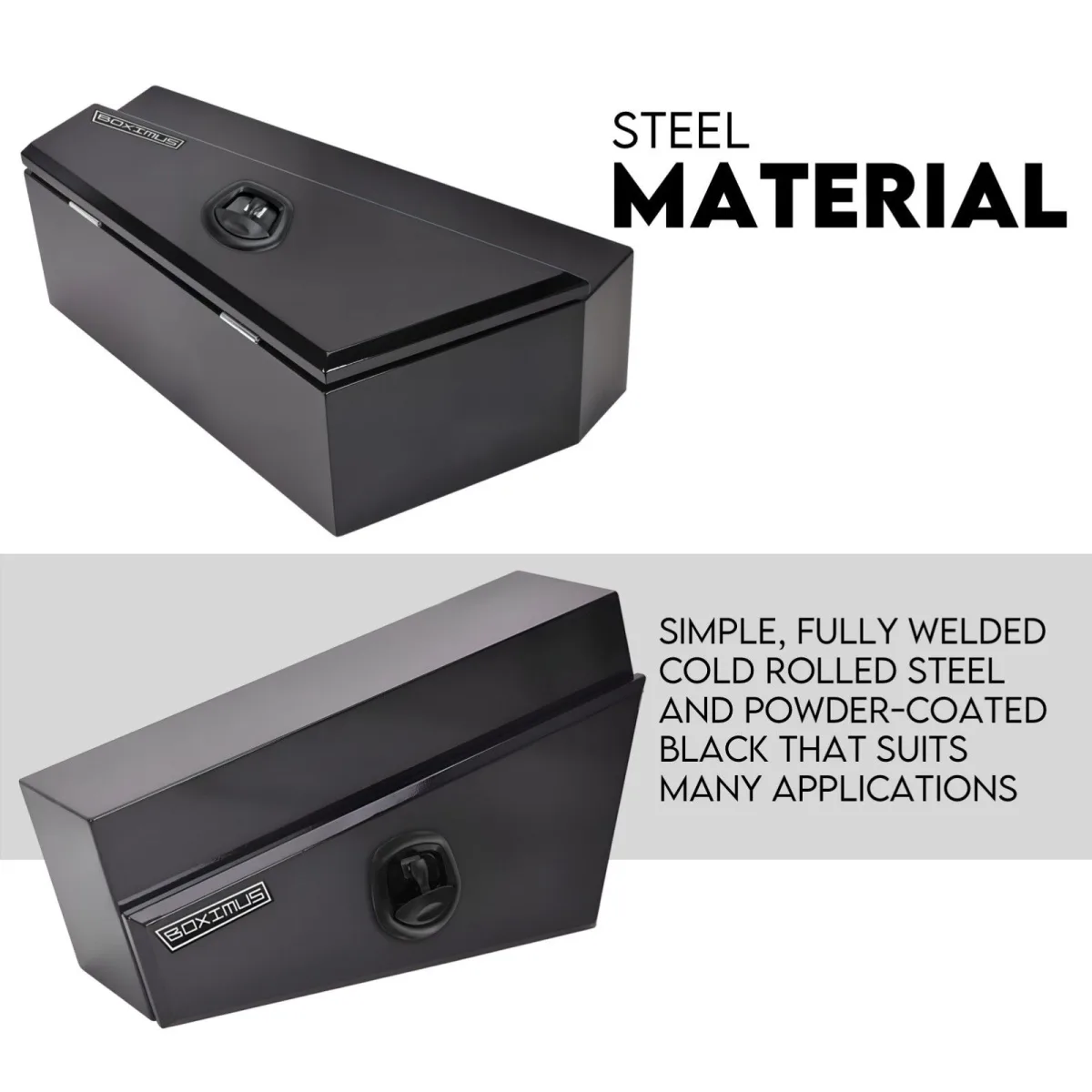750mm Pair of Under Tray Undertray Tool Box Steel Underbody Toolbox