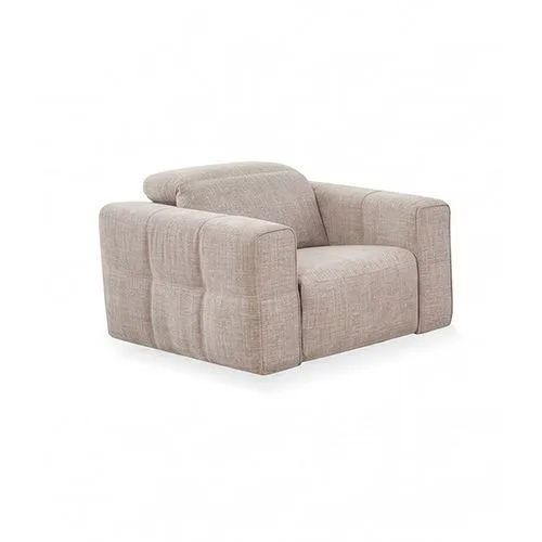1 Seater Fabric Power Recliner with Power Headrest & Zero-Wall Design