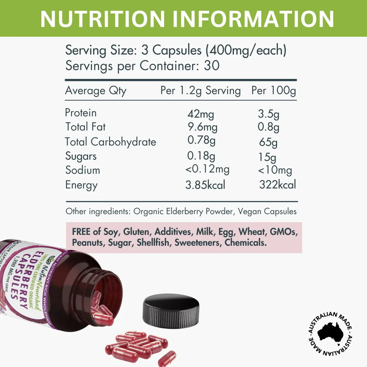 Organic Elderberry Capsules