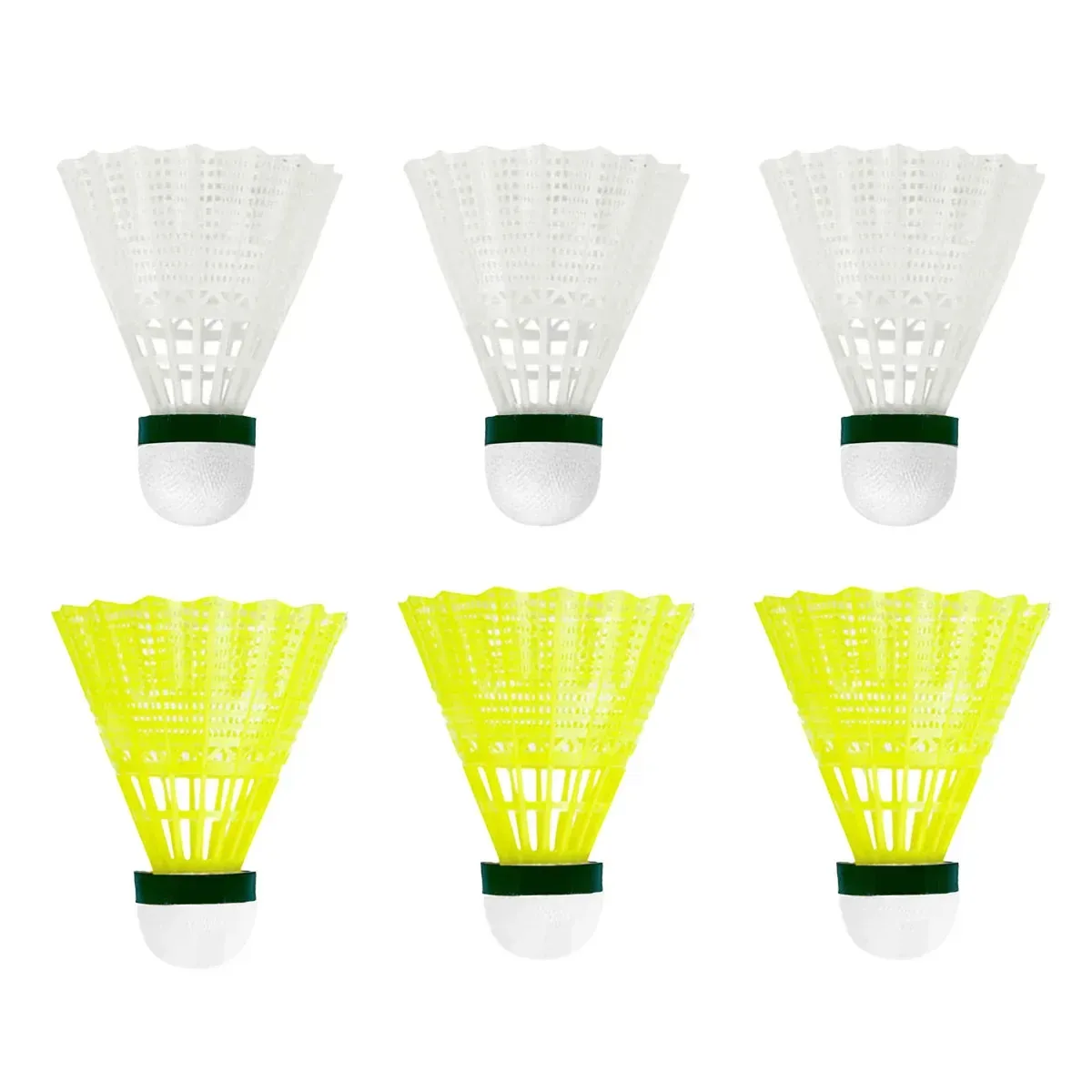 6PCS Nylon Badminton Shuttlecocks Durable High Speed for Training
