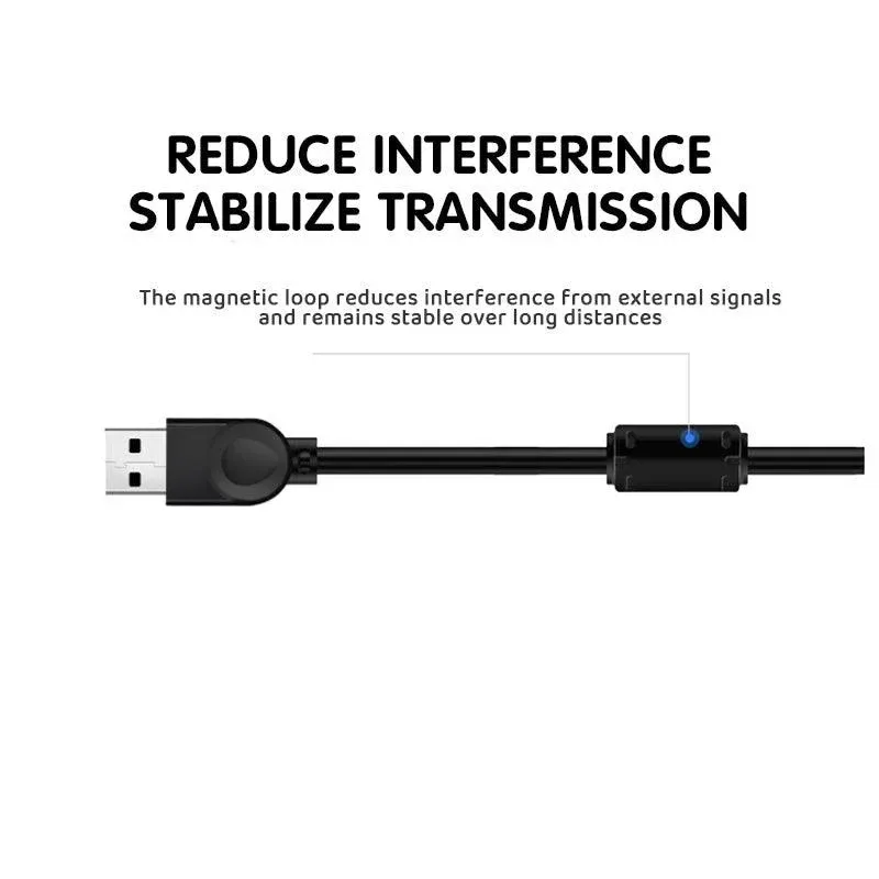 Usb Extension Data Cable 2.0 A Male To A Female Long Cord For Macbook & Computer