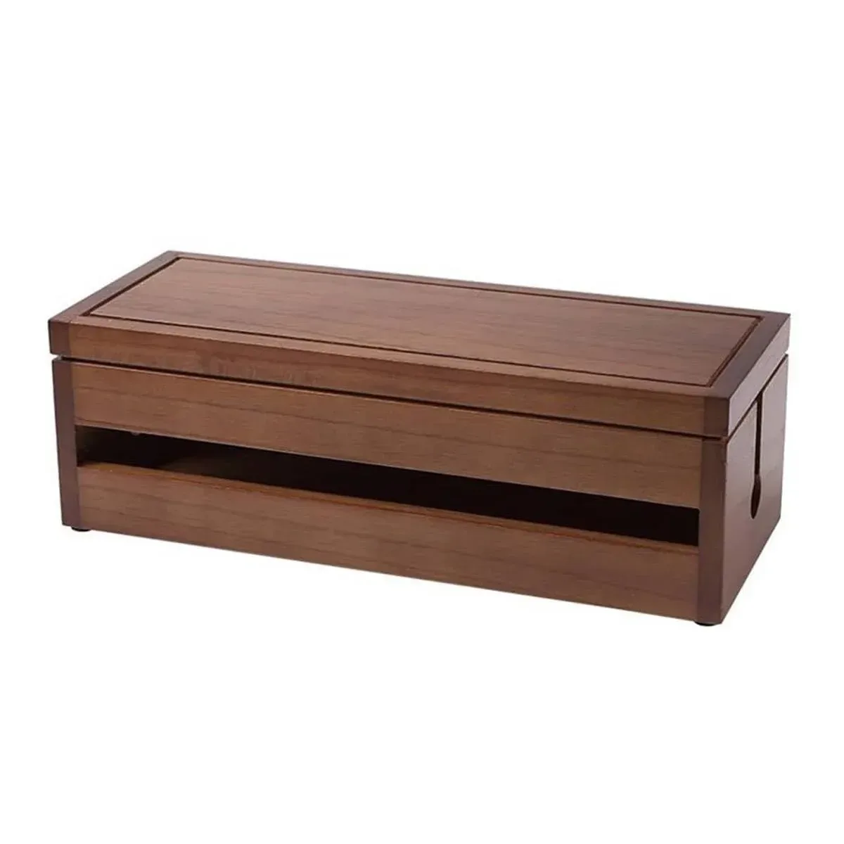Wooden Riser With Drawer Desktop Storage Shelf Organizer For Office Supplies