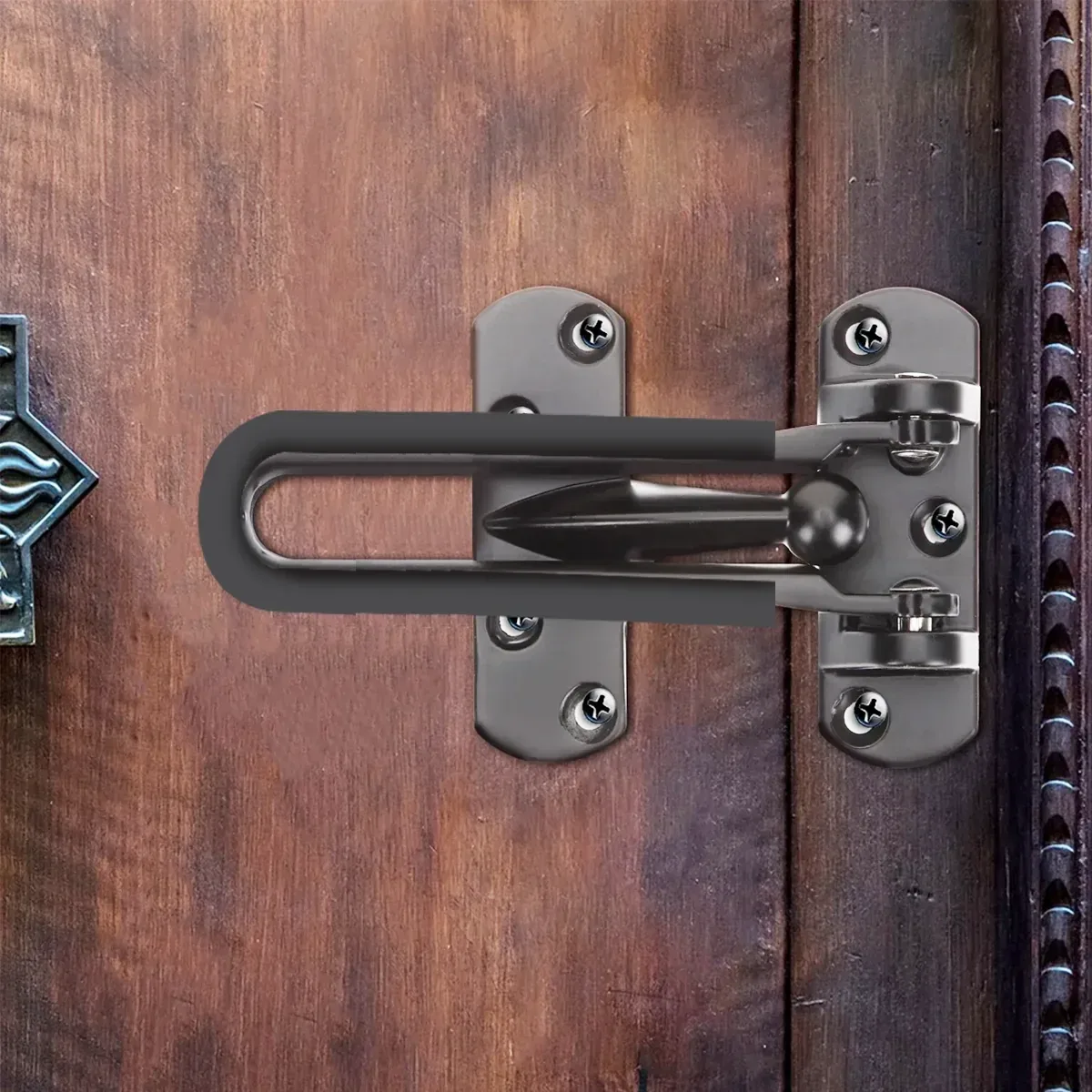 Anti Theft Lock Latch Door Bolt Security Lock For Home Bedroom Bathroom - Grey
