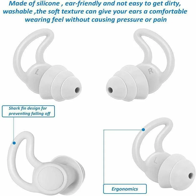 Comfortable Rhino Horn Style Silicone Ear Plugs for Sleeping