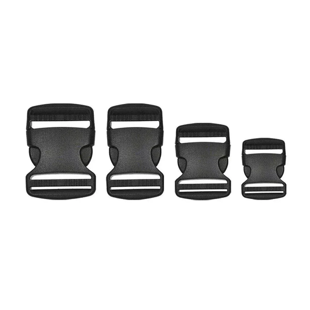10pcs Black Plastic Buckle Clips for School Bag Backpack Strap Multifunctional