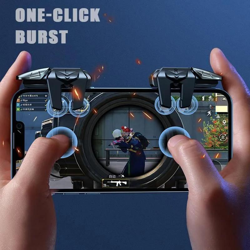 2PCS Mobile Gaming Triggers for PUBG COD Gamepad Controller for Android iOS