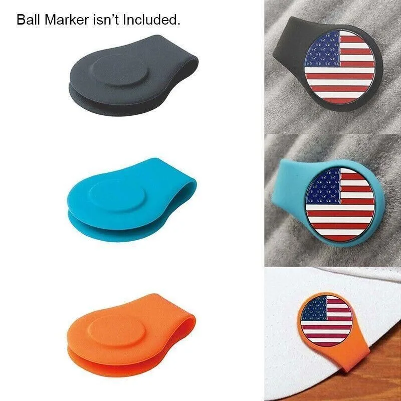 1Pc Silicone Golf Hat Clip Ball Marker Holder with Secure Attachment Design
