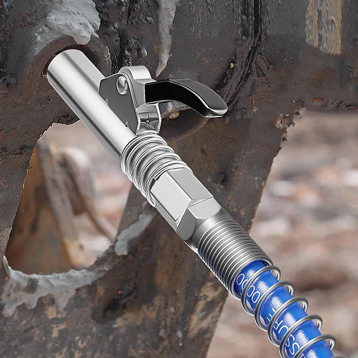 14mm Quick Release Grease Coupler Heavy Duty Lock-On Tip NPT 1/8 10000PSI