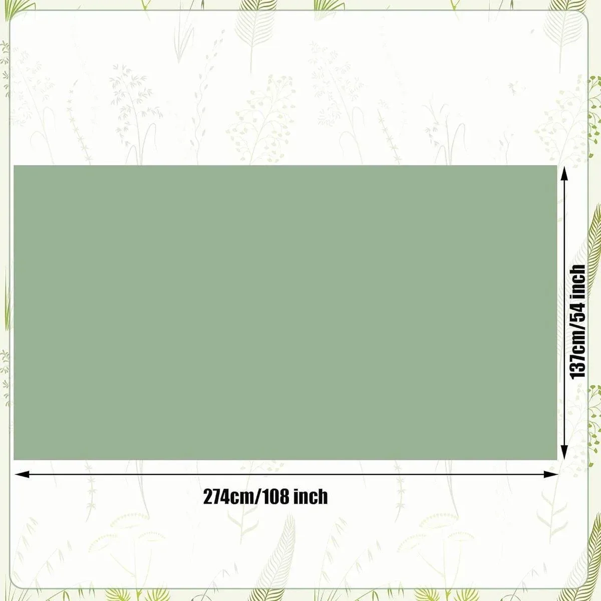 6pcs Green Disposable Tablecloths for Party and Event Decorations Table Covers