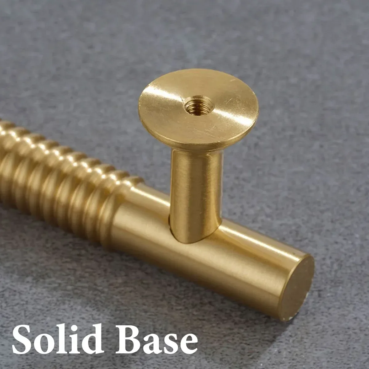 6 Sizes Gold Cabinet Door Handle Light Luxury Bronze Pull for Wardrobe Drawer - 192mm-Hole Distance