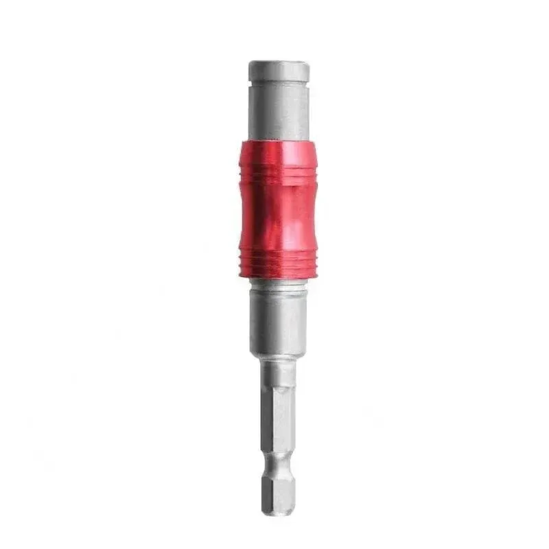 Pivot Drill Bit Holder Steel Impact Swivel Screw Adapter for Quick Bit Changes - Red
