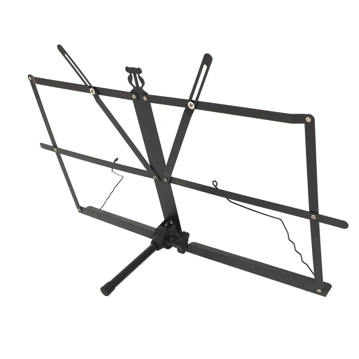 Portable Folding Music Stand Iron Desktop Book Holder Reading Sheet Rack Display