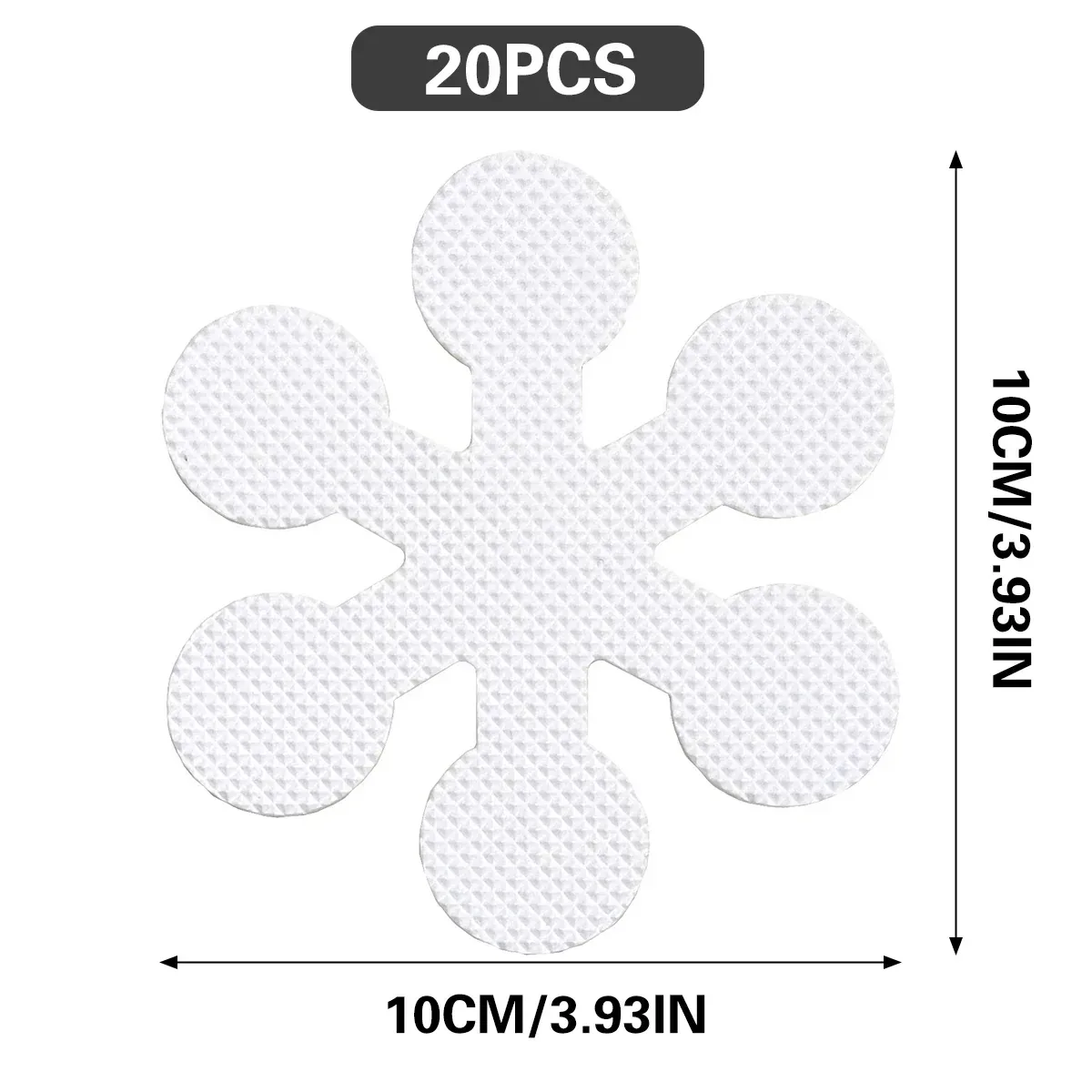 20PCS Non-Slip Shower Stickers for Bathtub and Bathroom Floor Grip Strips