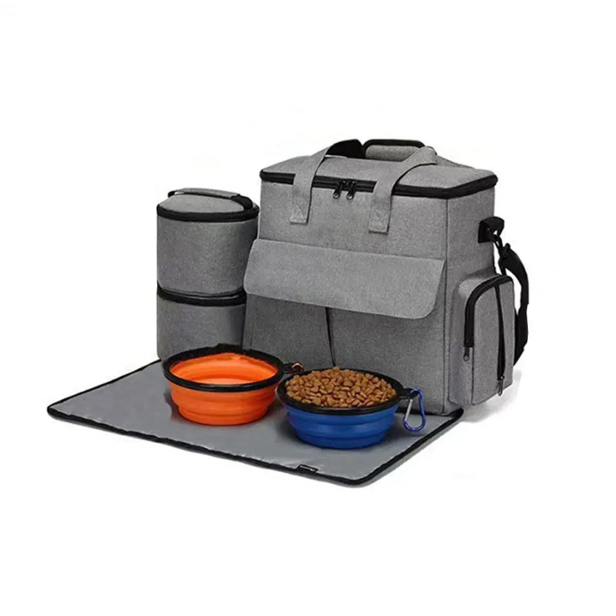 6PCS Pet Travel Outing Backpack Large Capacity Folding Storage Multifunctional