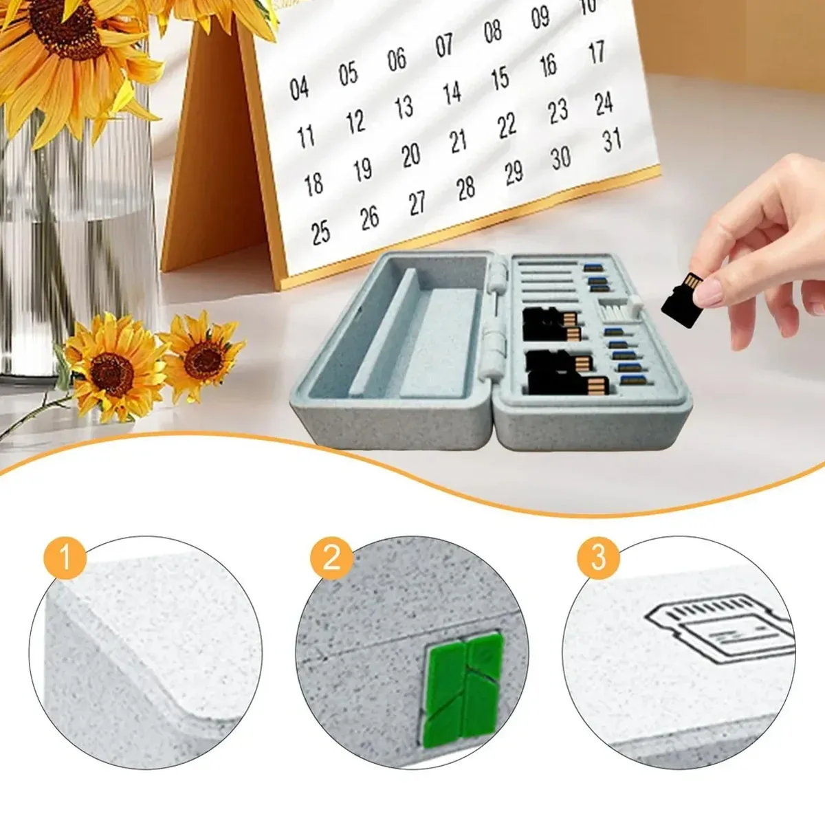 Multi Function SIM Card Memory Card Storage Box Waterproof Shockproof Portable