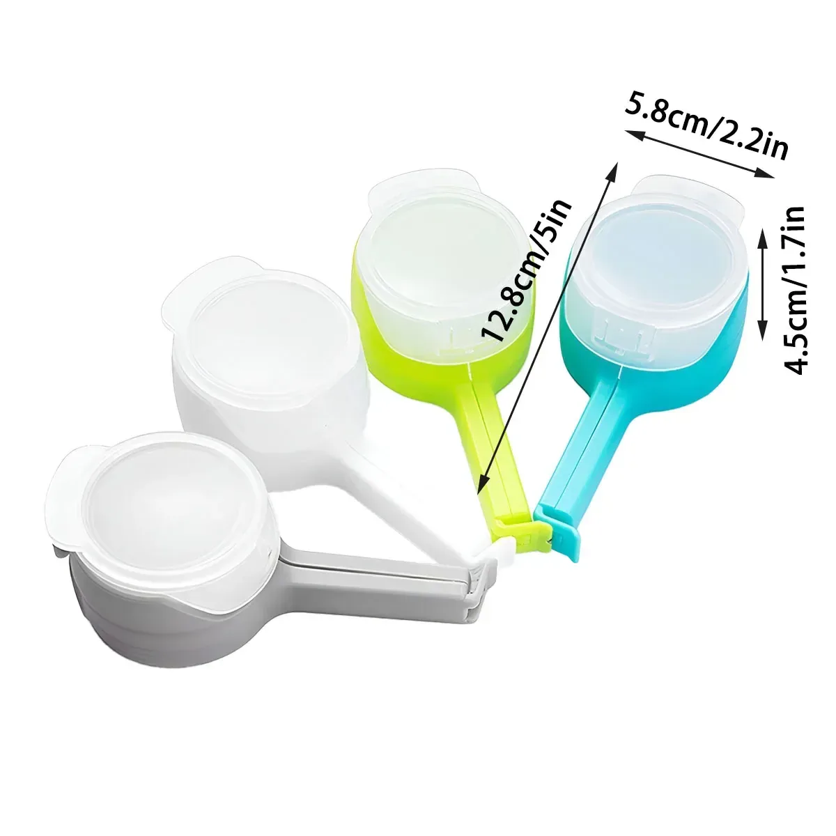 4 PCS Food Freshness Sealing Clip Moisture Proof Airtight for Food Storage