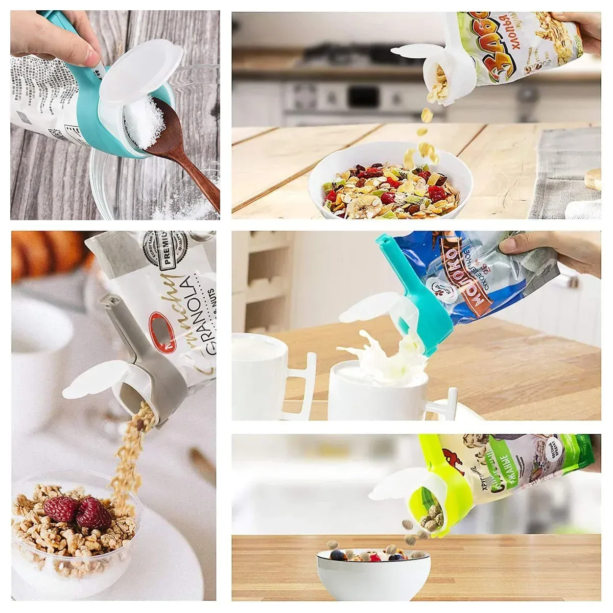 4 PCS Food Freshness Sealing Clip Moisture Proof Airtight for Food Storage